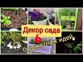 Декор сада☘️ 6 БЮДЖЕТНЫХ идей Декор своими руками👍