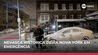 Nevasca Histórica De Neve Paralisa Nova York E Deixa Cidade Em Alerta Ícias