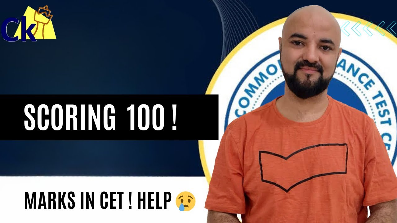 Scoring 100 marks in CET! Help 😢 - YouTube