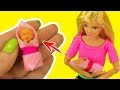 РЕБЕНОК для КУКЛЫ 👶 БЕРЕМЕННАЯ КУКЛА! БАРБИ МАМА РОДИЛА! Barbie FIMO Мастер класс. Ирина Иваницкая