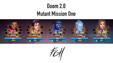 Doom Raid 2 Mutant Mission 1 - One Shot Node N2 N3 N4 C14 D14 F14 - Marvel Strike Force MSF