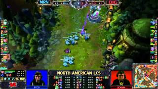 Team MRN vs Team Dignitas Spring LCS 2013 NA W7D2 FULL GAME