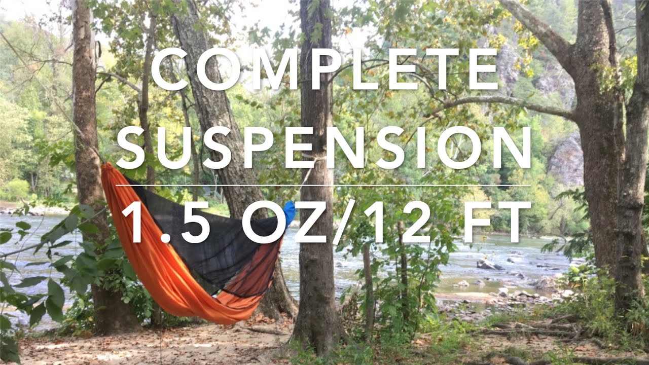 Two Ultralight Hammock Suspensions under 2 oz YouTube