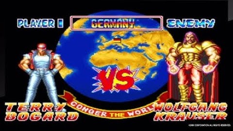 Fatal Fury 2 Terry vs Krauser