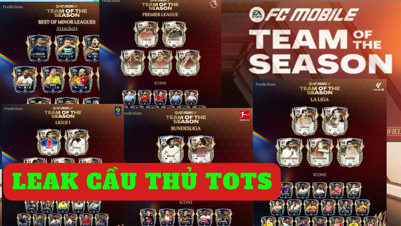 LEAK CẦU THỦ TOTS TEAM OF THE SEASON | FC MOBILE 24 #fcmobile # ...