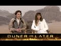 Play "Duner Or Later" With Zendaya & Timothée Chalamet, Stars Of "Dune"