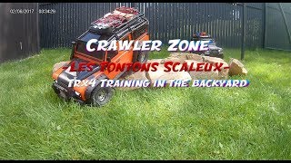 Crawler Zone -Les Tontons Scaleux- Trx4 Training In The Backyard