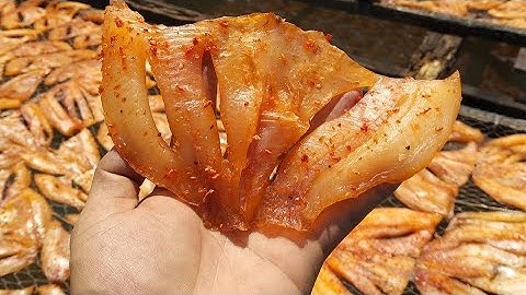 Thưởng thức món khô cá điêu hồng