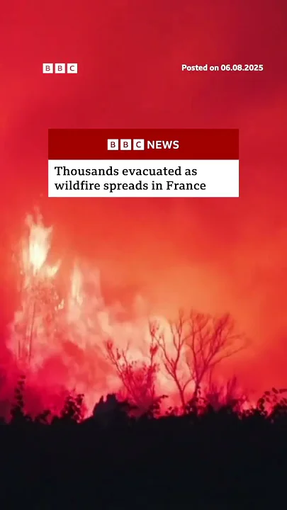 The wildfire has burned an area larger than Paris #Wildfire #France #BBCNews