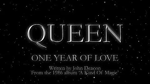 Queen - One Year Of Love (Official Lyric Video)