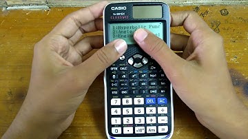 Solve hyperbolic function in Casio FX 991 EX. Cosh
