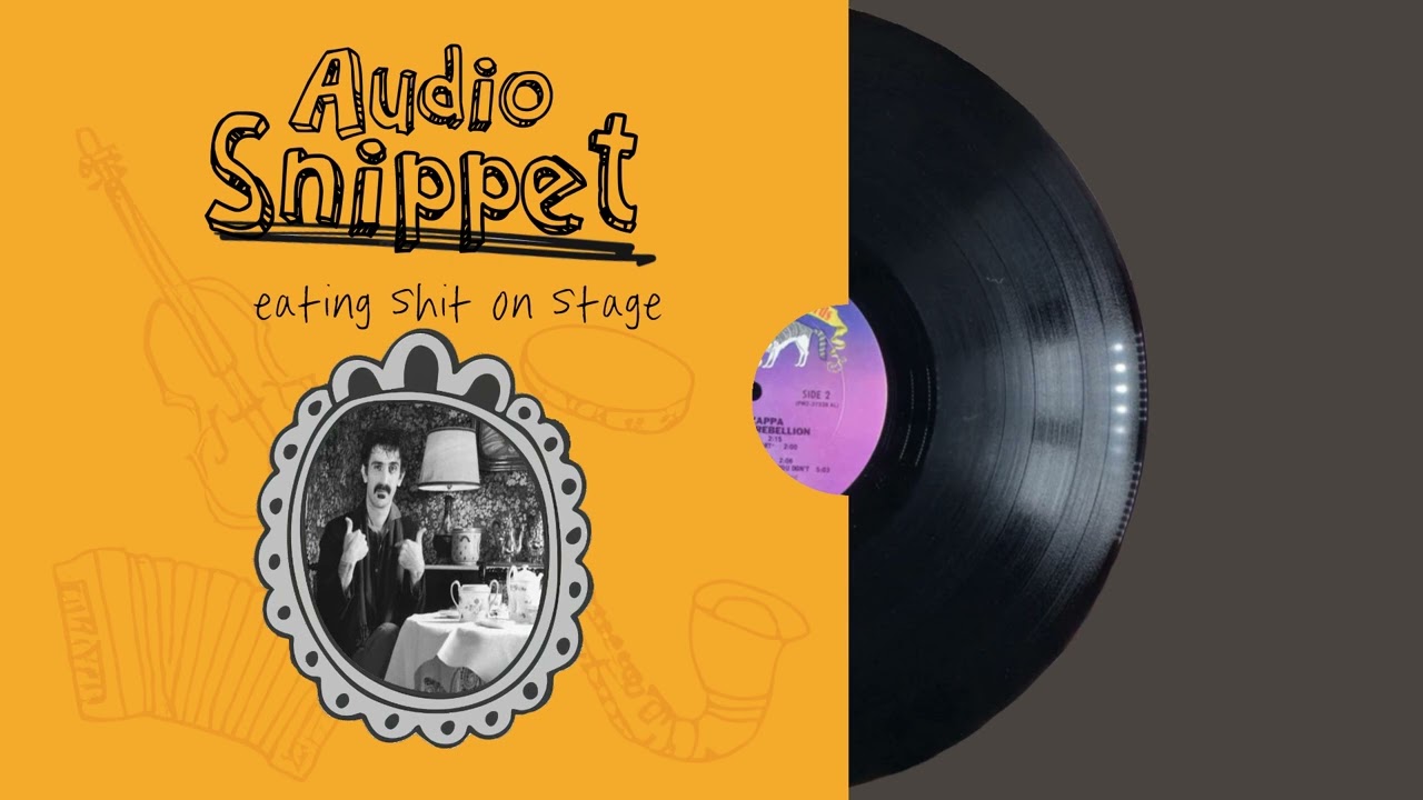 Eating Shit On Stage | Alice Cooper / Frank Zappa  [AUDIO SNIPPET]