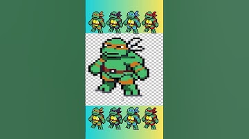 Full Body TMNT Pixel Art