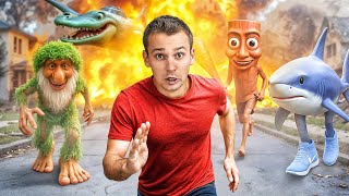 картинка: Дрон поймал ИТАЛЬЯНСКИЕ МЕМЫ против КУКЛЫ ИГРА В КАЛЬМАРА в реальной жизни!!