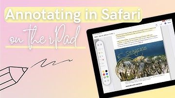 Annotating in Safari on the iPad