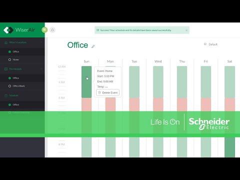 residential wind turbine Configuring Schedules on Wiser Air | Schneider Electric Support