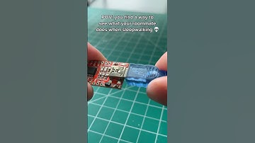I caught my roommate SLEEPWALKING 💀 #electronics #arduino #engineering