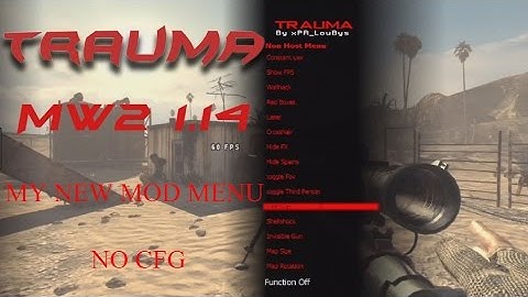 How to get Trauma mod menu for mw2/PS3