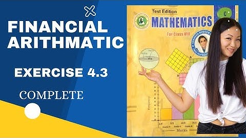 financial arithmetic class 8 exercise 4.3 solutions sindh board