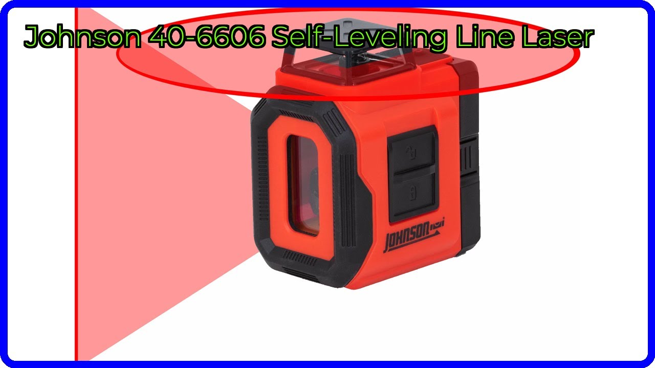 Johnson Level 40-6610 Self-Leveling 3-Line Laser Level With 11-Foot Pole, Tripod Mount, And Carrying Case