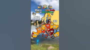 What is the road death rate in your country? #europe #geography #mapping #countries
