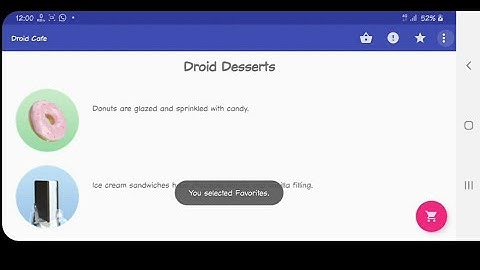 Menus and Pickers 4.3