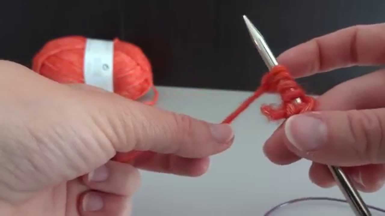 comment monter des mailles sur une aiguille circulaire