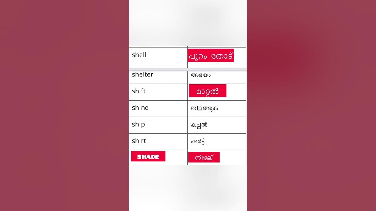 Simple English Words With Malayalam Meaning shorts spoken english simple-english-words-with-malayalam-meaning-shorts-spoken-english