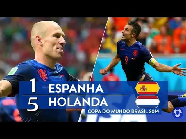 HOLANDA 5 X 1 ESPANHA COPA DO MUNDO 2014 - BRASIL MELHORES