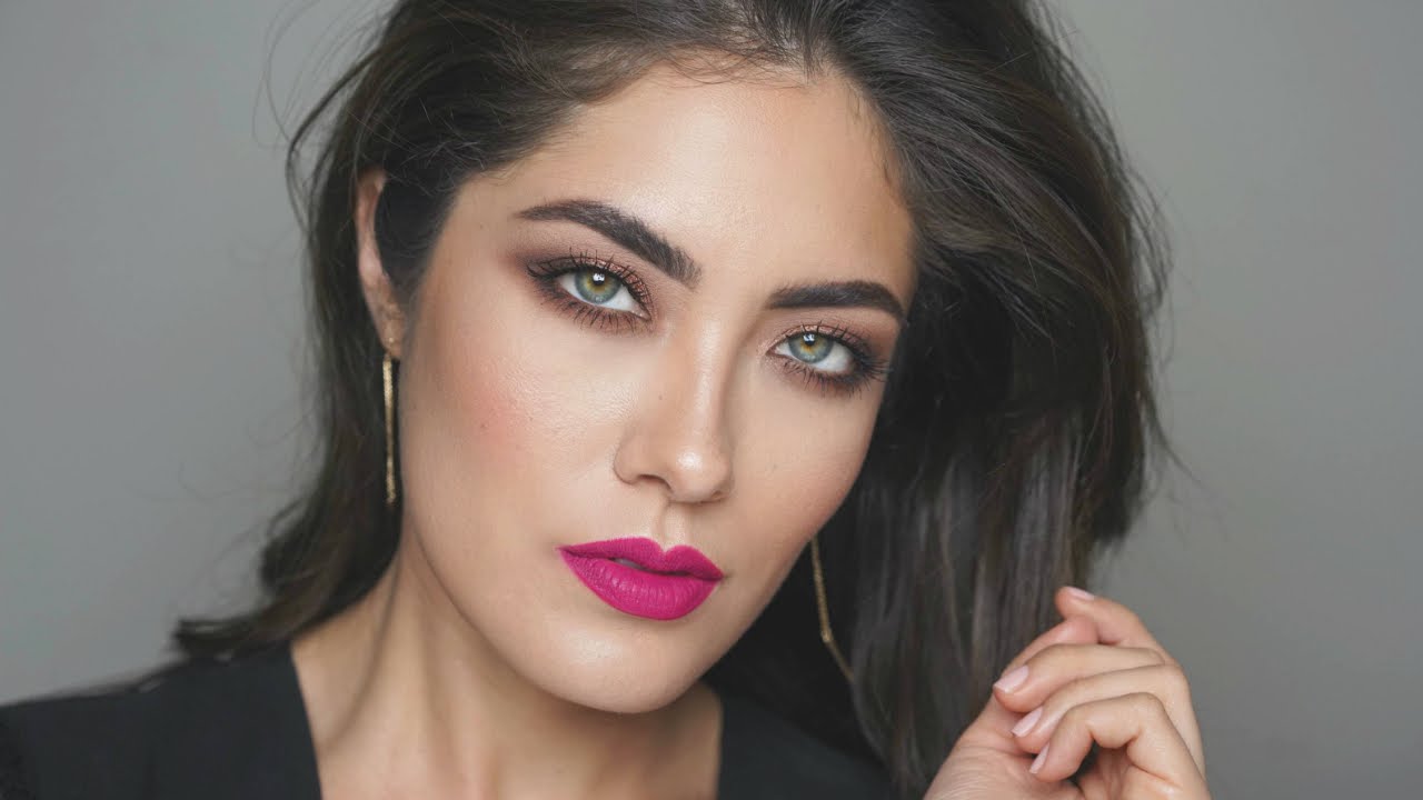 Bronzy Eyes & Hot Pink Lips | Tartelette in Bloom tutorial | Melissa Alatorre