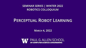 Perceptual Robot Learning (David Held, CMU)