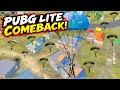 PUBG LITE COMEBACK GAMEPLAY PUBG MOBILE LITE SOLOVSQUAD 