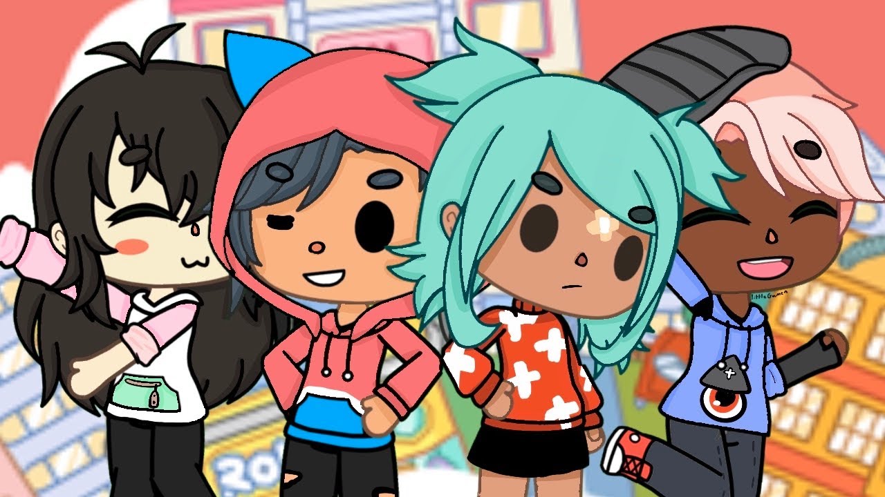 Toca life World characters in Gacha Life 