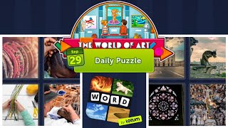 4 Pics 1 Word Daily Puzzle September 29,  2022 The World of Art