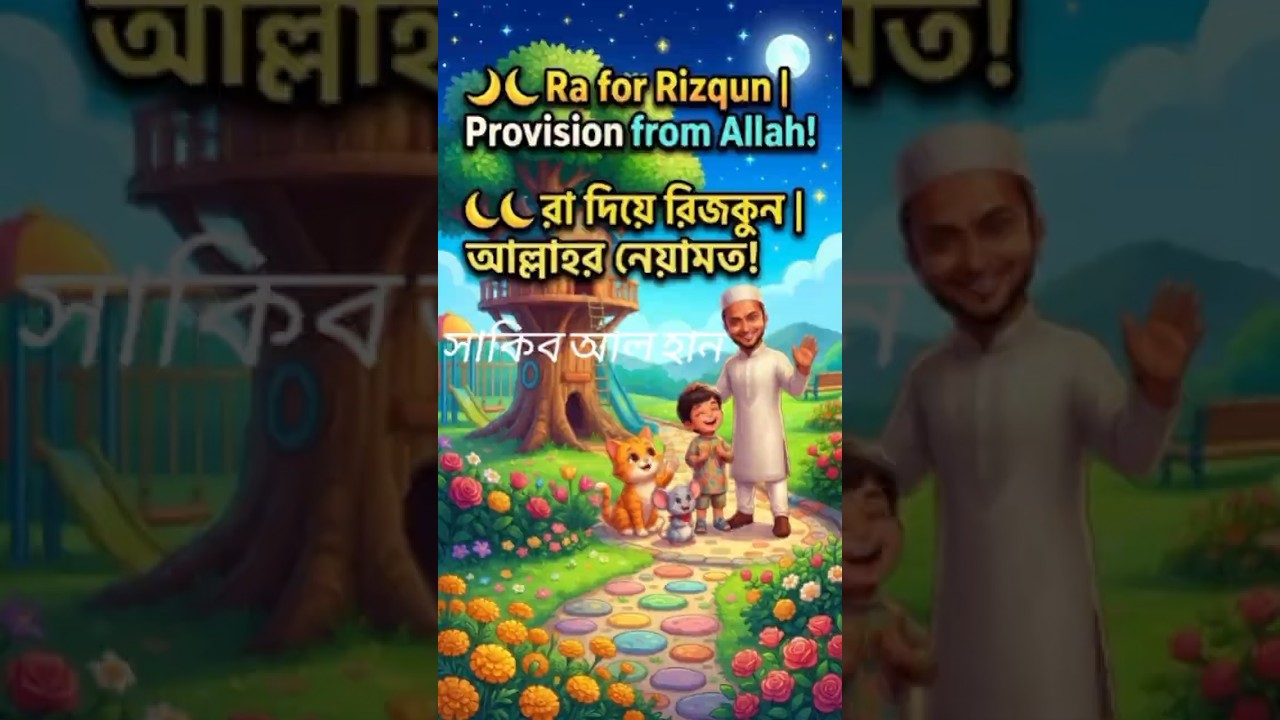 🌙 Ra for Rizqun | Arabic Alphabet Nasheed #shorts #viral #video #alifun #alif #alifunba #arabic