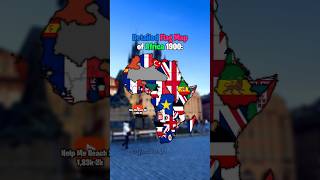 Detailed flag map of Africa 1900: | #mapping #africa #europe #uk #france