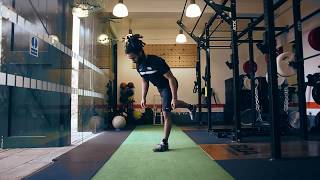 Body Weight Single Leg Hinge W Contralateral knee mech