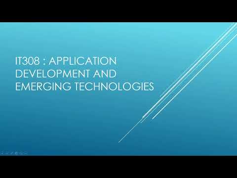 Application Development and Emerging Technologies (Module 1: Discussion Segment 2)
