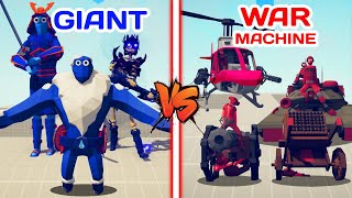 GIANT TEAM VS WAR MACHINE TEAM | TABS  Totally Accurate Battle Simulator