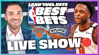 Wednesday NBA Finals Live Show 🔴 Game 1 Knicks vs Spurs | Best Bets June 3 | Land Your Bets
