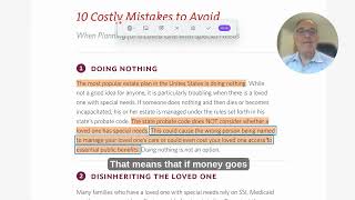 Special Needs Planning Mistake #1: Doing Nothing