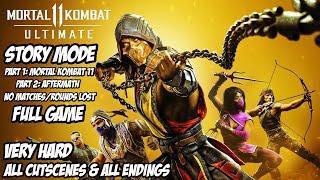 MORTAL KOMBAT 11 ULTIMATE STORY MODE + AFTERMATH | No Matches\/Rounds Lost | VERY HARD | FULL GAME