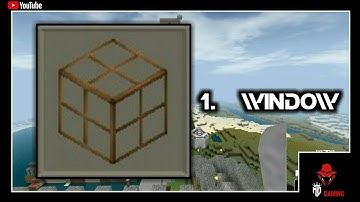 ⬜mini block craft 3d || how to craft glass window crafting recipes of glass window for survival mode