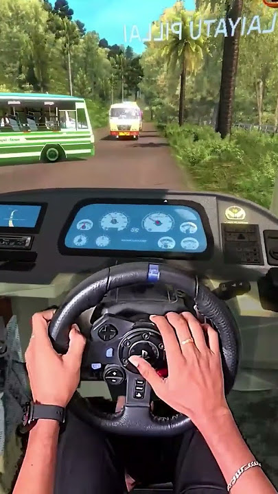 'Police vs Bus Chase Ends Eurotruck Simulator 2 Tamil Steering Wheel Logitech g29 #shortsvideo