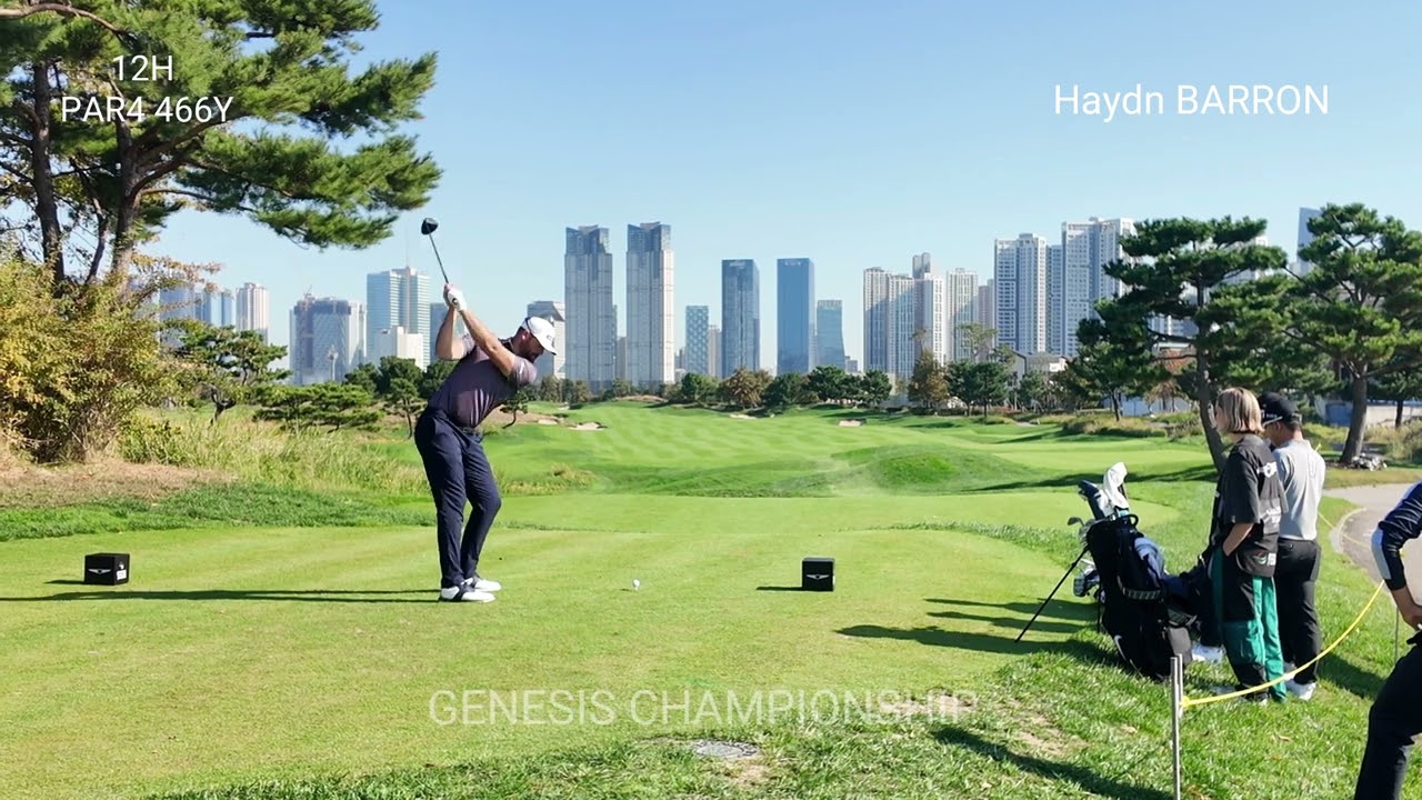 Haydn Barron(AUS) Driver Perfect tee shot 