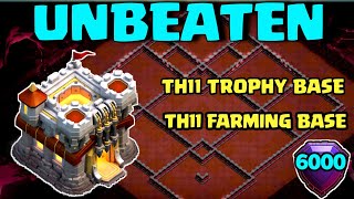 NEW TH11 WAR BASE 2023 | TH11 TROPHY/FARMING BASE | TH11 BASE | BASE TH11 TERKUAT COPY LINK 2023