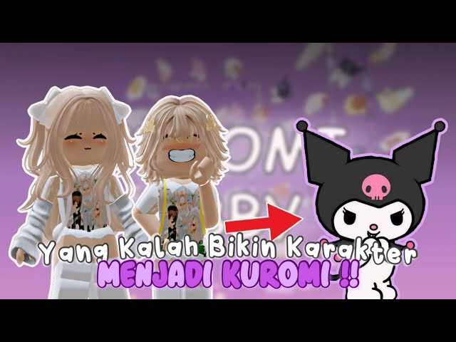 KALAH MEMBUAT AVATAR ROBLOX KUROMI!!🧸💜 Lomba di Cute Kuromi Obby! | Roblox Indonesia 🇮🇩 | class=