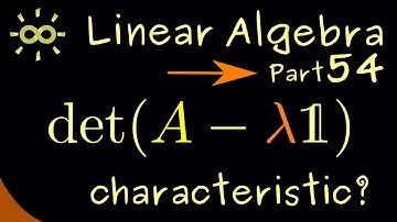 Linear Algebra 54 | Characteristic Polynomial [dark version]