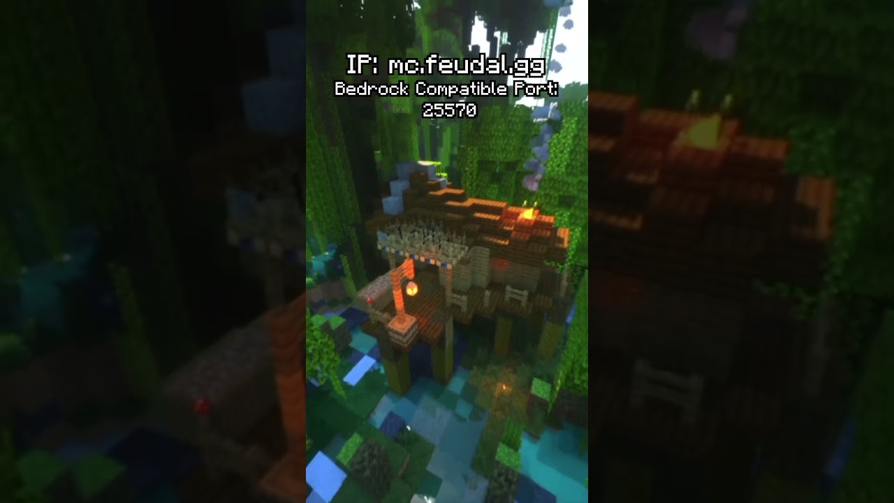 Join! IP: mc.feudal.gg Bedrock Port: 25570 #minecraft #server #minecraftserver #viralshorts #viral