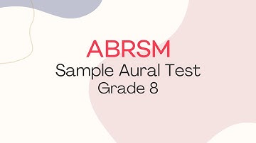 ABRSM Aural Test Example Grade 8｜Mock Aural Test｜Aural Training